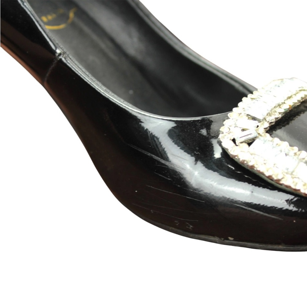 Roger Vivier Belle Vivier crystal embellished Pumps Heels 8 patent leather Black - Picture 15 of 16